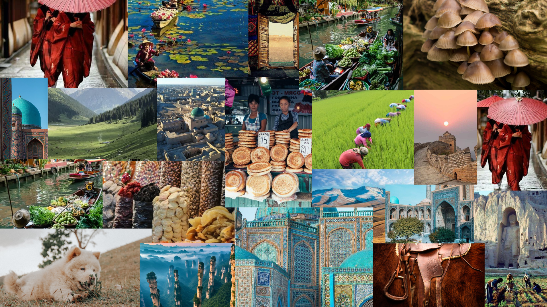 Imagen representativa de Asia, incluyendo sus pueblos, culturas, tradiciones y paisajes